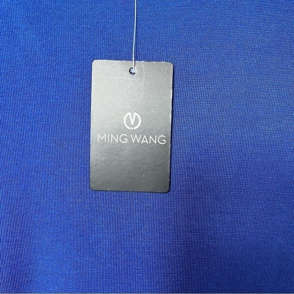 MING WANG BLUE WOMEN LONG SLEEVE BLOUSE TOP SIZE XS BRAND NEW WITH TAGS - Picture 5 of 5